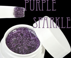 gel glitter purple sparkle 5 ml 